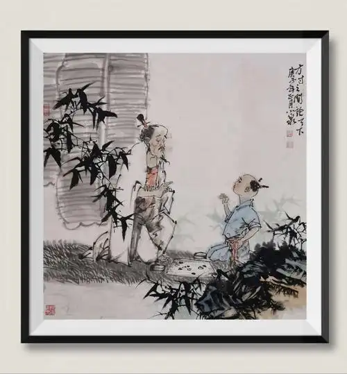 张小泉水墨人物小品画