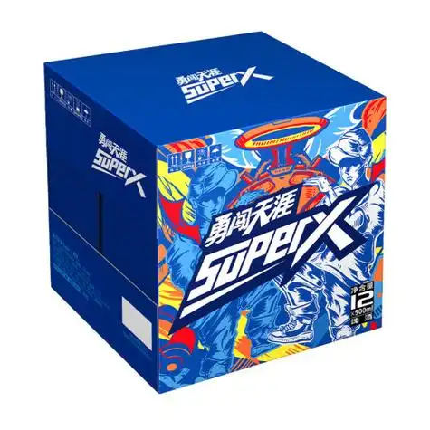雪花啤酒snowbeer勇闯天涯superx500ml12瓶雪花小蓝瓶