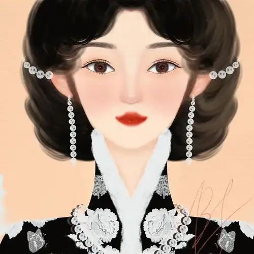 原创民国头像|插画|创作习作|家有萌猫 - 原创作品 - 站酷 (zcool)