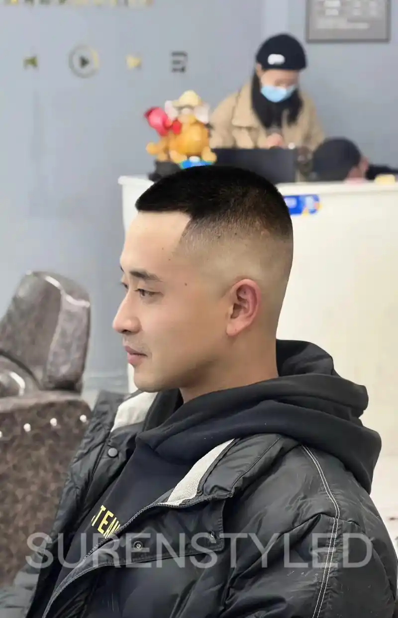 美式圆寸.#男士发型 #精致男头 #寸头 #高级感 #真实客 - 抖音