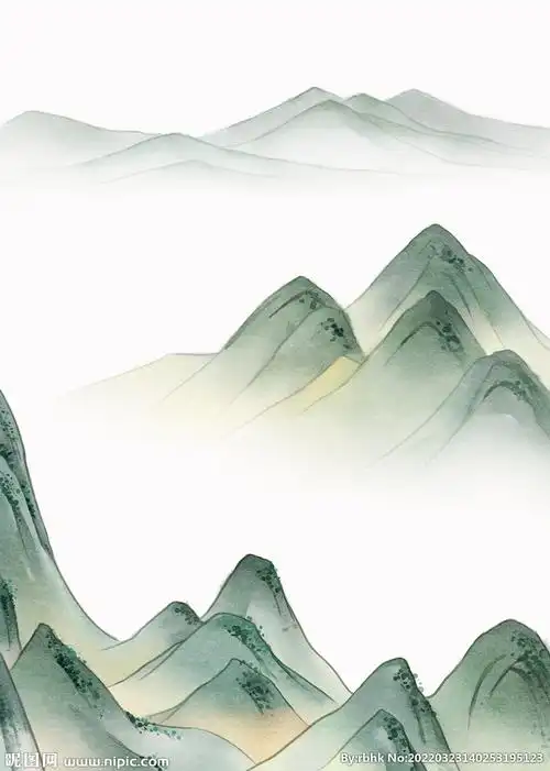 小清新水墨山水图片