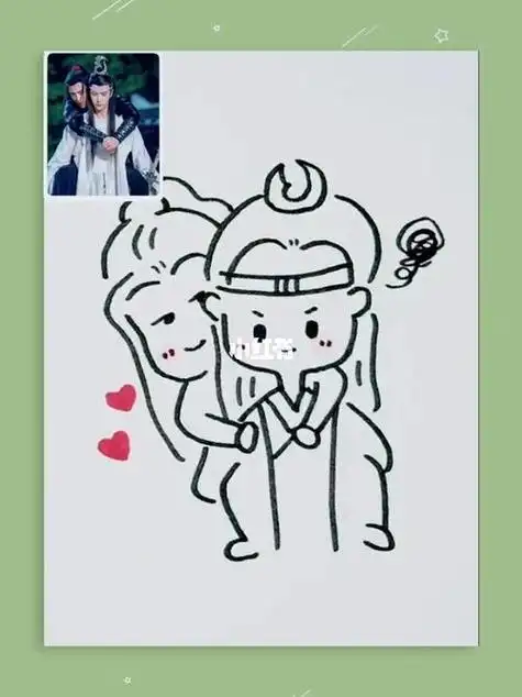 博君一肖简笔画教程