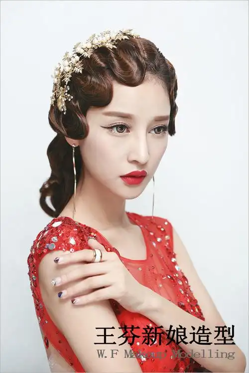 经典手推波纹复古发型优雅复古韵味十足