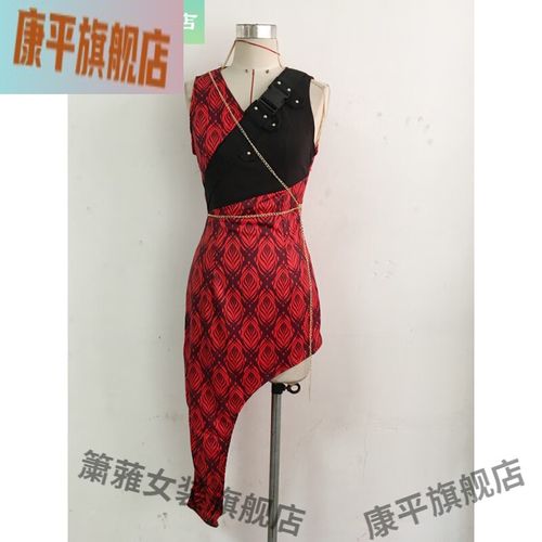 女团演出服blackpink打歌服 killthislove女团红色爵士街舞台演出服韩