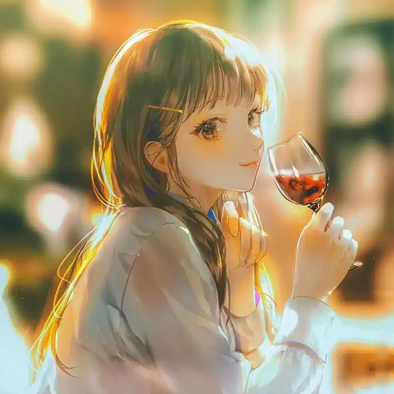 唯美梦幻文艺忧郁女生头像插画 唯美梦幻文艺忧郁女生头像插画