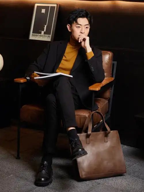 男人的西引力经典黑西装穿搭①