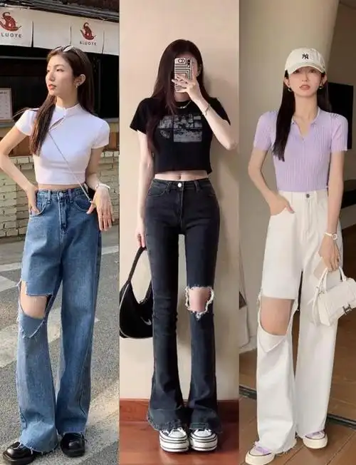 长款t恤怎么搭配下装好看,长款t恤女装怎么搭配("t恤 长裤"才是夏季