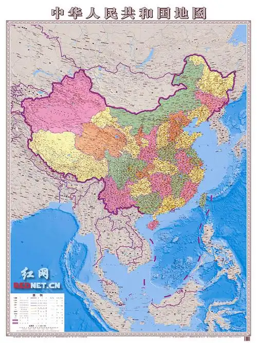 "竖版中国地图"发布 南海诸岛不再用插图表示(图)|竖版中国地图_凤凰
