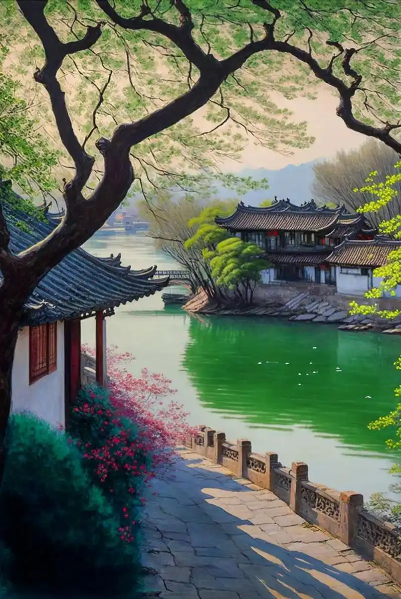 壁纸 #唯美意境 #国风 #治愈系风景 #图文伙伴计划  - 抖音