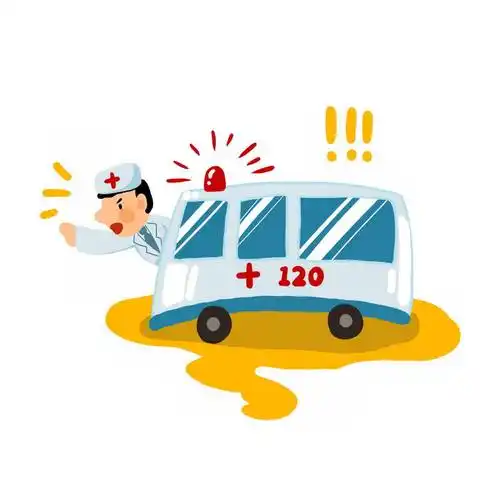 卡通救护车120急救车6100140免抠图片素材