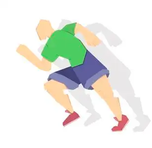 男性运动员跑步, 健康生活方式, 晨跑, 矢量图像, 平面设计, 卡通人物