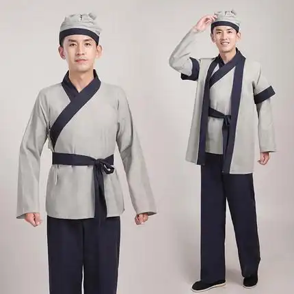 炎蔻古代平民百姓老粗布古装男汉服