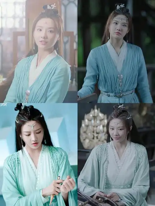 潘美烨遇龙青青服装13套发饰10套