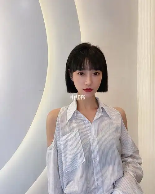 超流行 直短发超a发型 不用烫