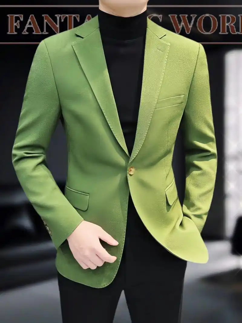 2024新款春秋需备单品,痞帅高级感男士西服外套.