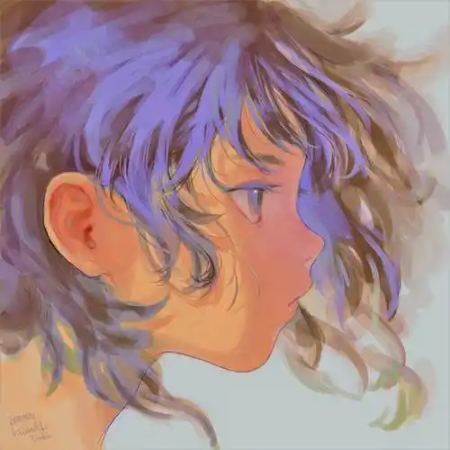 profile仓敷藤花的pixiv人物侧脸插画图片