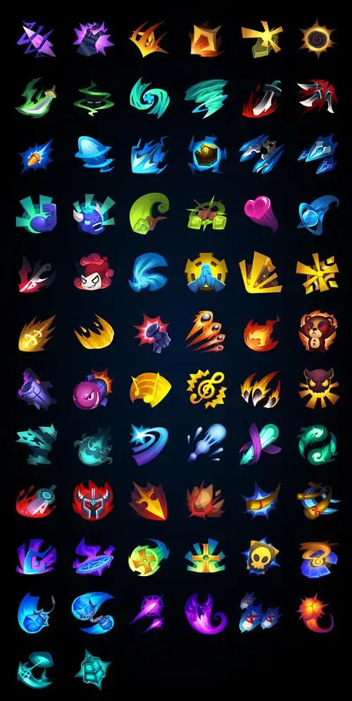 手机游戏任性英雄英雄技能图标icon设计