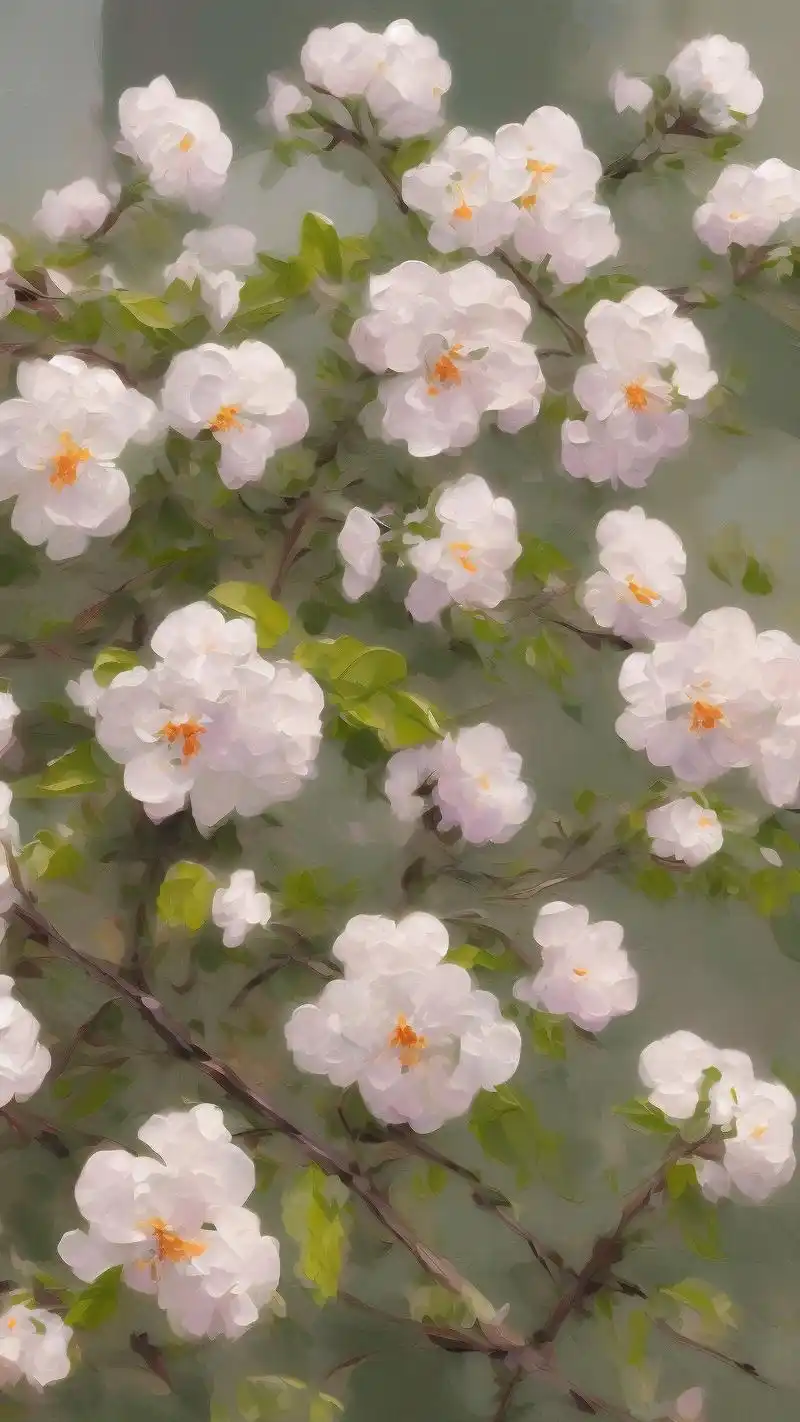 图片背景山梅花🌺打造文艺复古感
