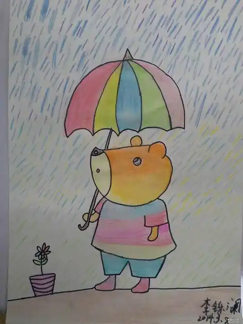 儿童水彩画简单儿童水粉画作品大全