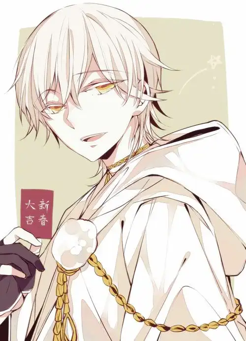 鹤丸国永银发金瞳妖孽美少年大吉二次元刀剑乱舞