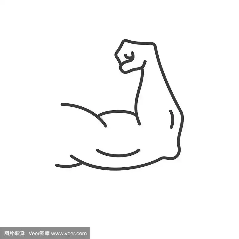 强壮的肌肉-矢量图标