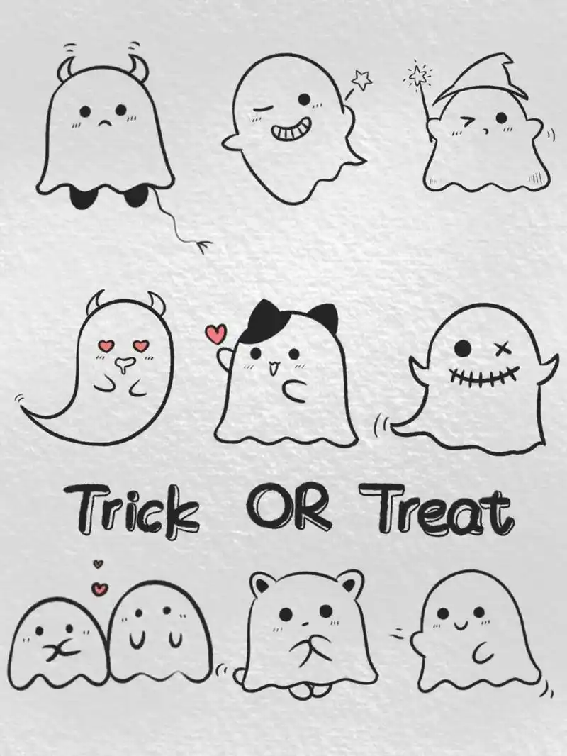 幽灵表情包 | 你有一只可爱幽灵待签收 #可爱表情包# #笔记灵感# #pro