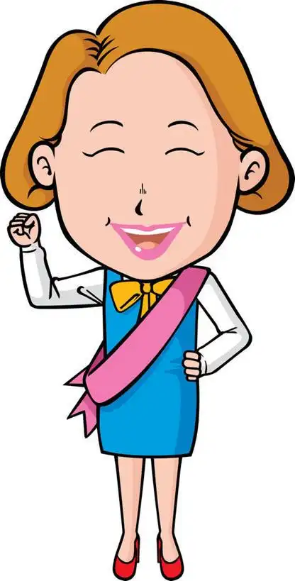 西方人,一个人,无人,站,闭眼,笑,微笑,露齿笑,竖图,插画,室内,白天