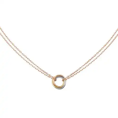 【cartier卡地亚 项链】【包税】cartier/卡地亚 trinity系列女士拼色
