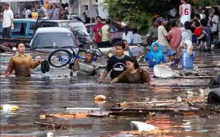 雅虎美国2005年新闻图片回顾之二:东南亚海啸