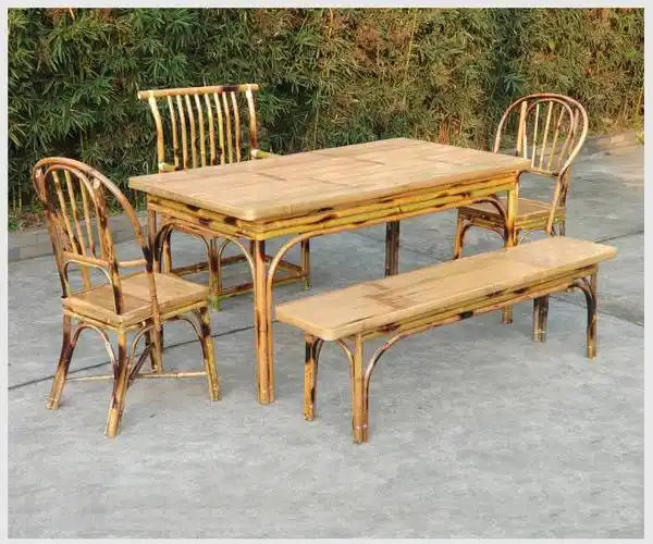 竹制茶桌椅 竹子桌椅组合新中式竹制茶几竹木现代茶桌椅竹艺桌茶台