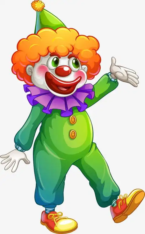 微笑可爱卡通小丑