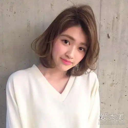 中发妹子的福音!12款齐肩烫发真心很时髦 齐肩烫发发型图片