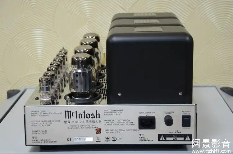 麦景图mcintoshmc275第六代胆机胆后级功放国行原包极新