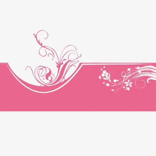 粉红色_粉红色简约小说腰封png素材-90设计