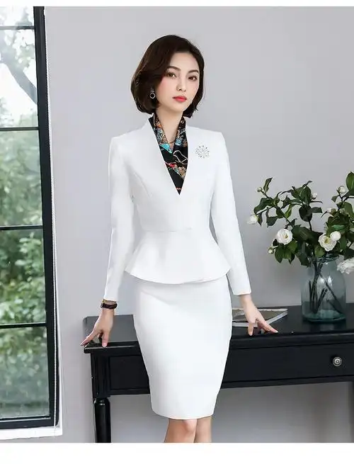 女士职业套装女西装气质名媛小香风工作服西服韩版商务正装ol套裙