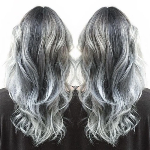 10款最好的灰色头发颜色的创意喜欢的美女快收藏哦