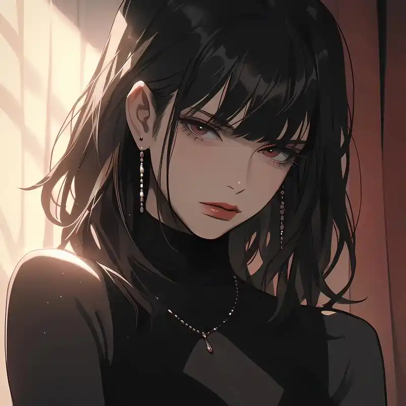 二次元,女头,清冷.#动漫女头 #midjourney #原 - 抖音