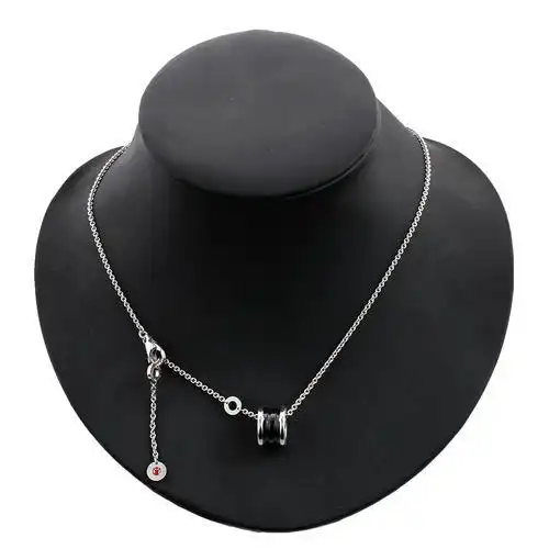 bvlgari宝格丽二手奢侈品925纯银黑陶瓷慈善款女士项链好成色全套