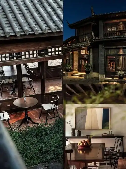 大理丽江旅游住进古城最具设计感的古风庭院抬头可见雪山