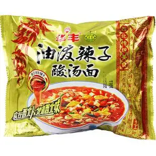 华丰方便面儿时怀旧华丰油泼辣子酸汤面126g