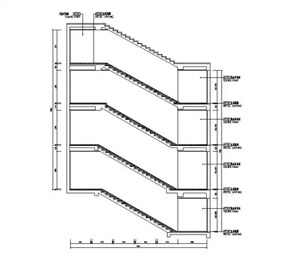 消防楼梯间立面图