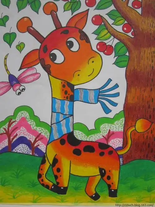 舒老师收藏儿童画 - shulinxian - 树的美德:抬头仰望伫立不动一声不