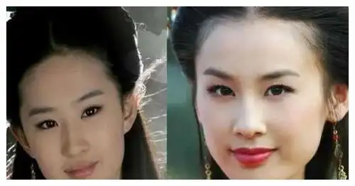 看刘亦菲和黄圣依的旧照,这相似度也太高了,简直就是一对双胞胎