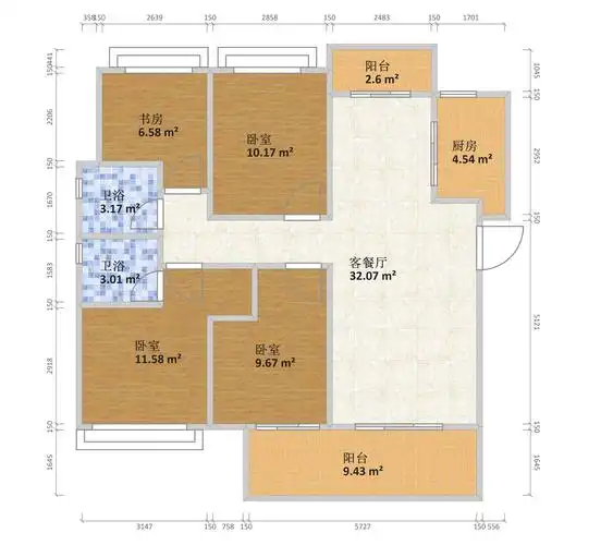 龙湖佳兴紫云台高层d户型户型图_装修案例-赣州欧神诺在线