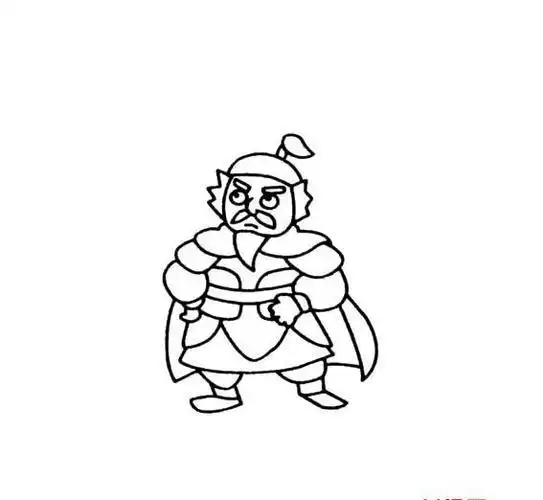 大将军简笔画