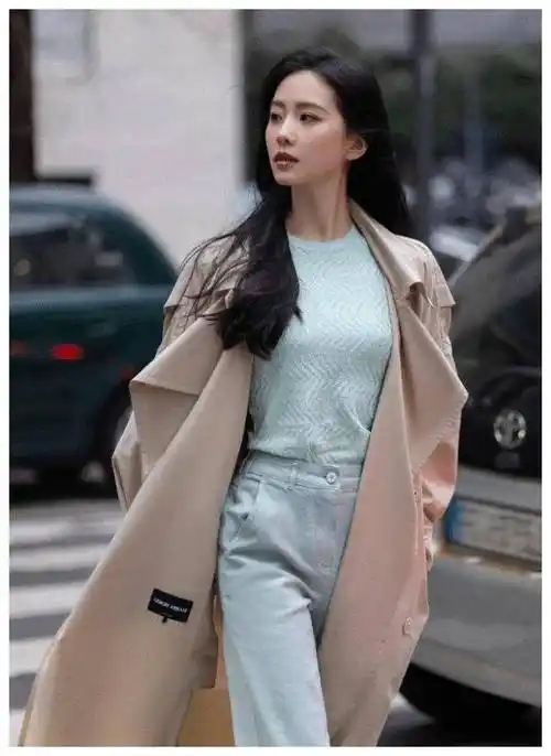 刘诗诗暴瘦成纸片人穿修身长裙还能塞进一条阔腿裤没想到很美