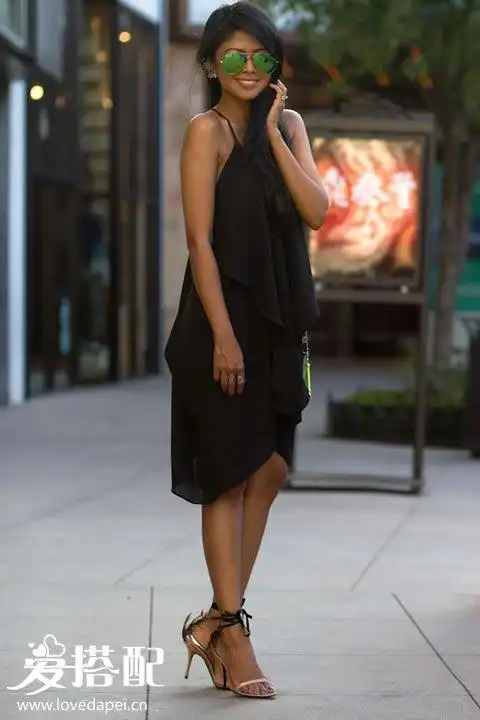 夏季穿成"一身黑色",别样的时尚优雅
