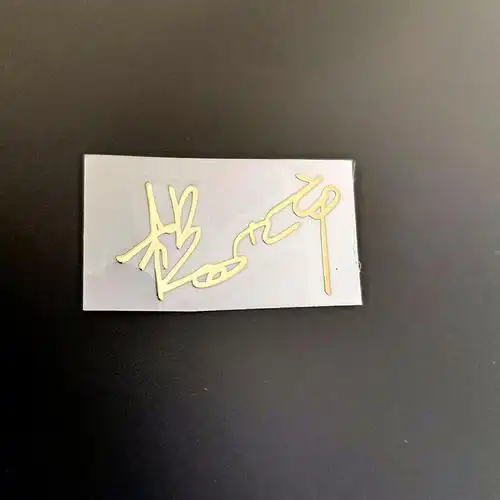 厂家直销德云社泰霄贤杨九郎孟鹤堂张云雷尚九熙签名款金色金属贴