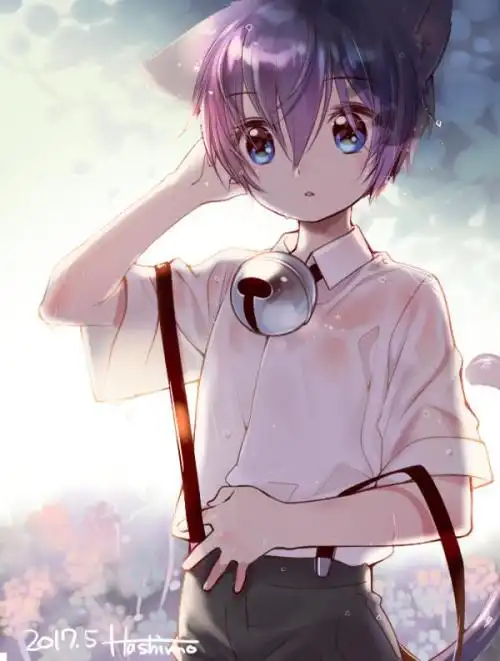 可爱呆萌男生动漫图片撒娇惯犯