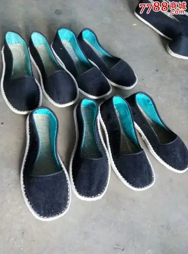 男士纯手工千层底宽口布鞋